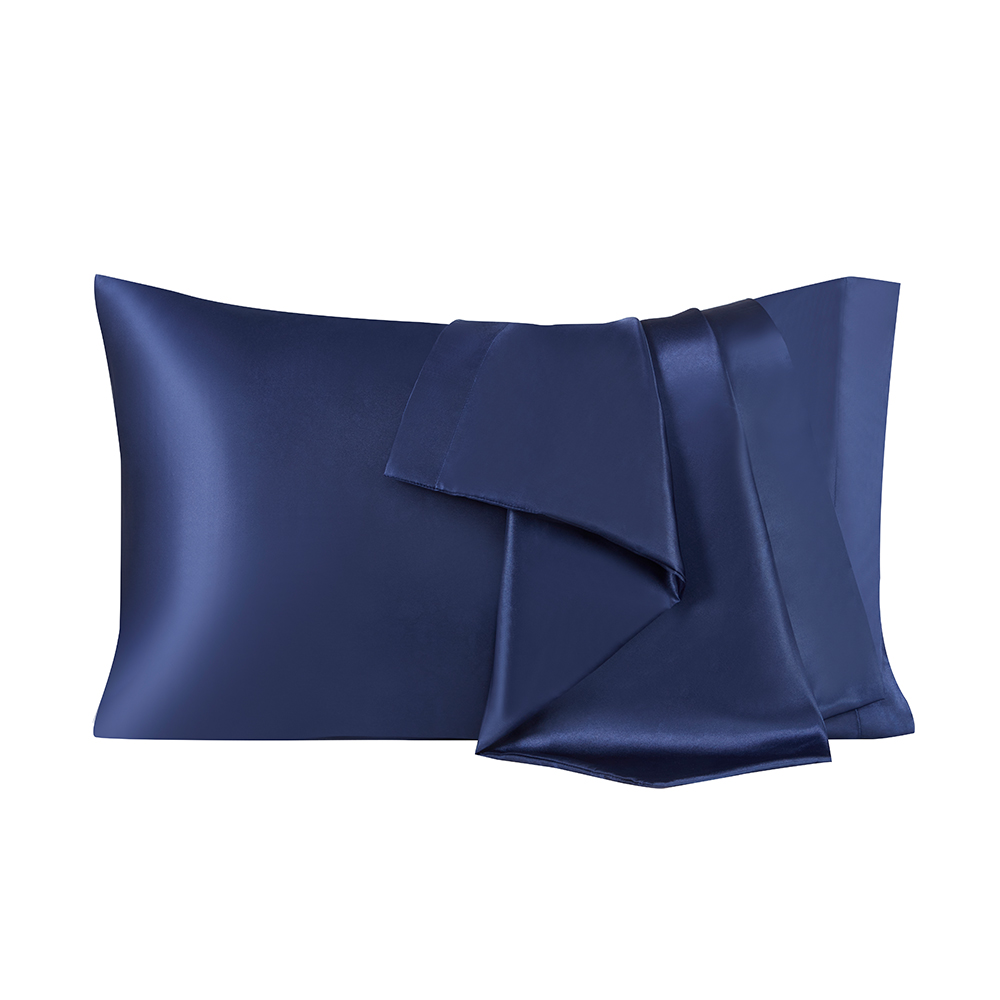 Non-fading satin plain pillowcase