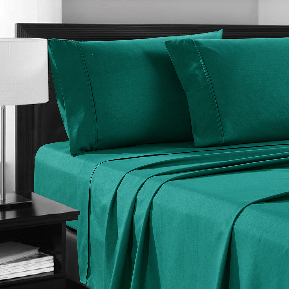 99.99% Cotton solid bed sheets 4 set