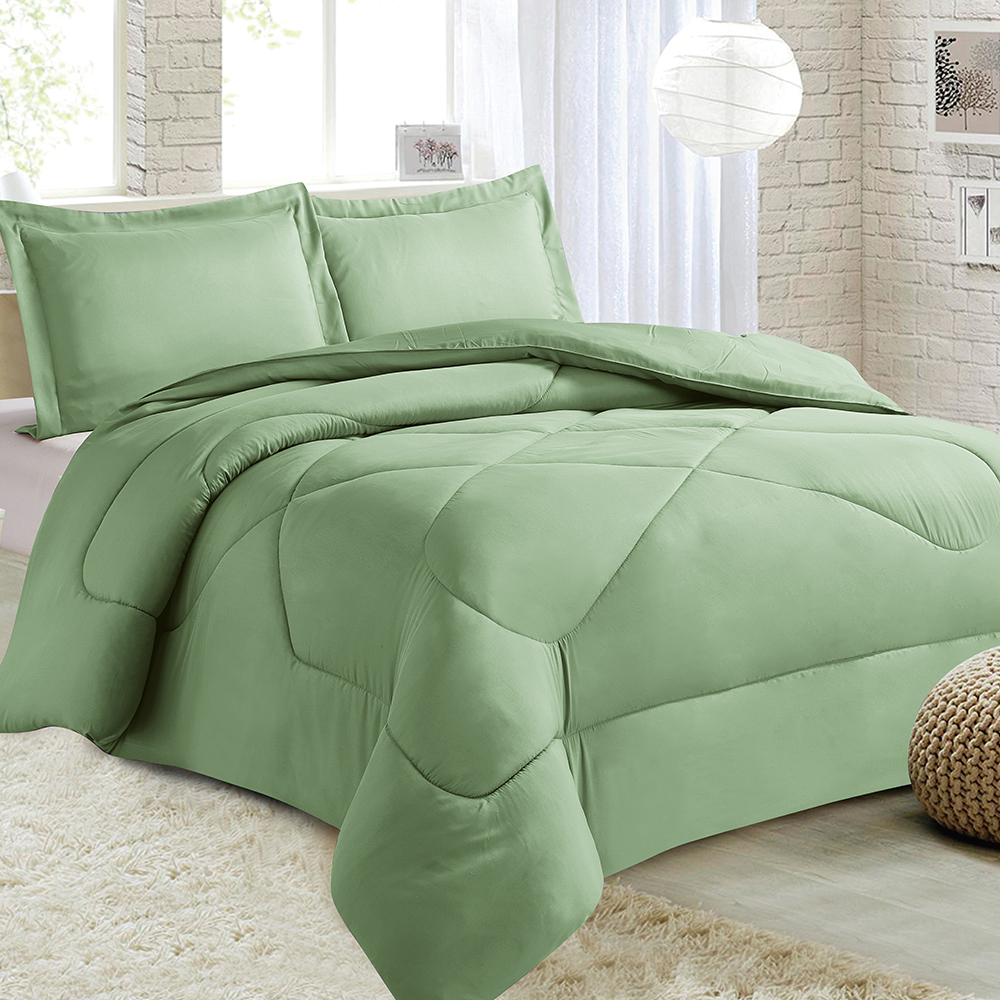 99.99% Polyester solid comforfer 7-pieces set