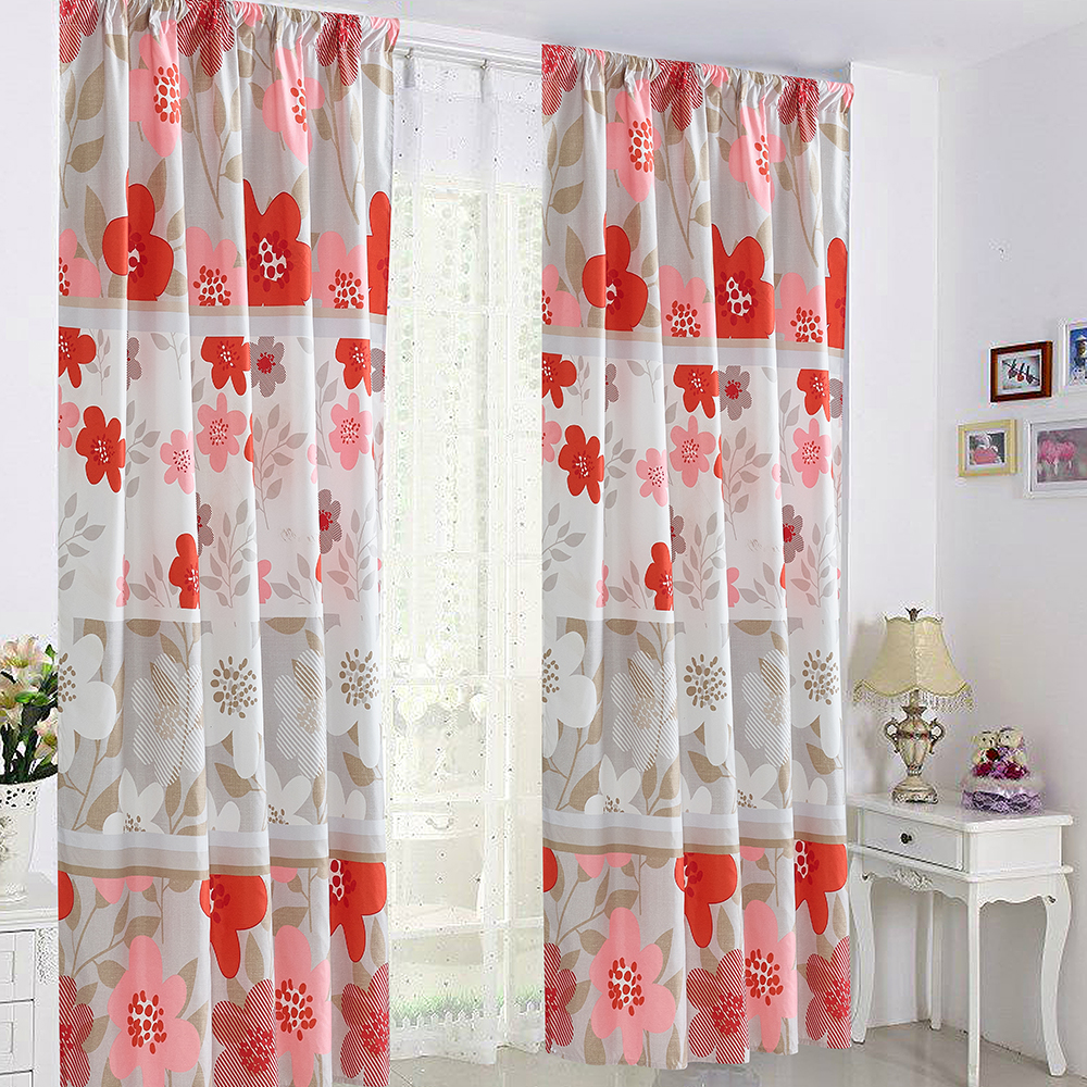 99.99% Polyester 145cm*215cm soft printed curtains