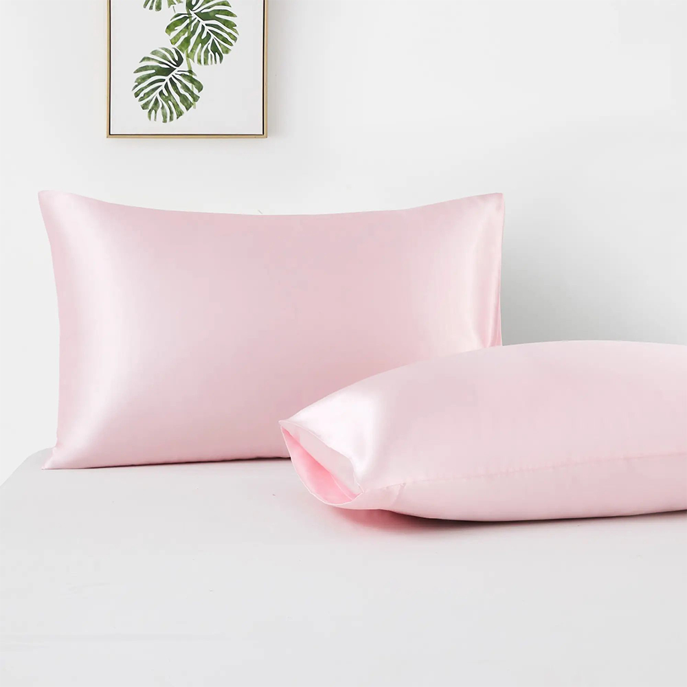 Soft and smooth solid satin pillowcases